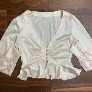 Etophe Studios Champagne Blouse, Sz M